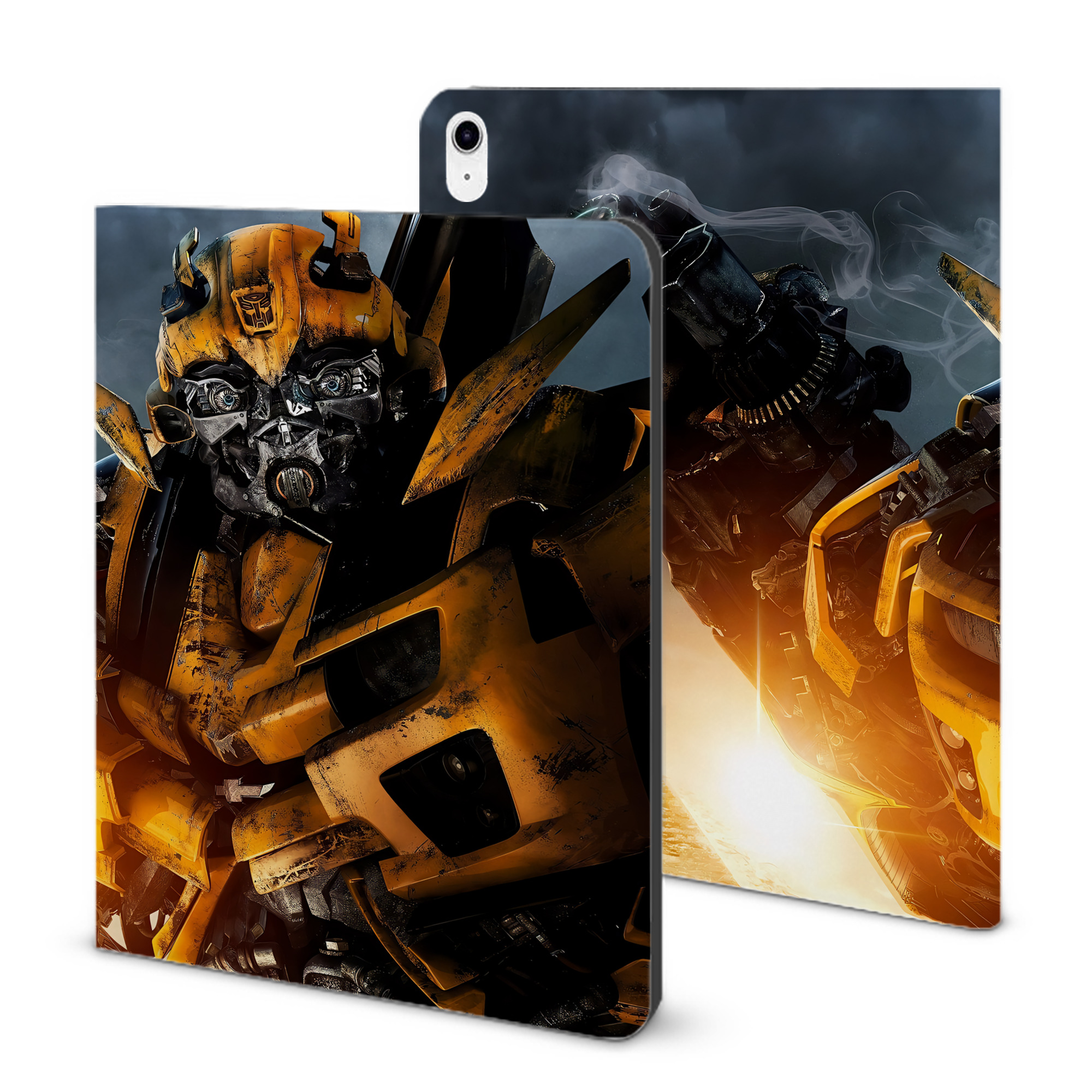 （画像用） Transformers トランスフォーマー IPad ケース ブック型 PUレザー TPU 耐衝撃 軽量 薄型 ペン収納なし 全面保護 IPad 各モデル対応